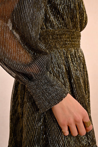 Robe plissée - Noir