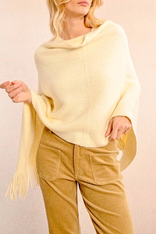 Poncho - Blanc cassé