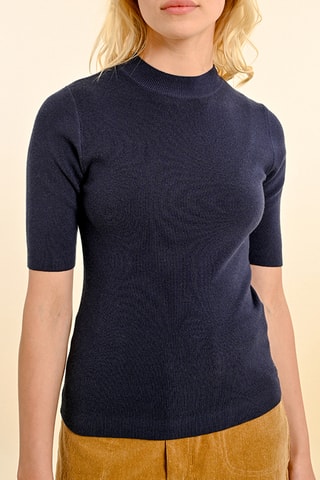 Top - Bleu marine