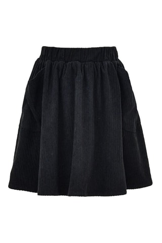 Jupe patineuse taille haute - Noir