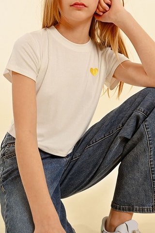 T-shirt - Blanc cassé