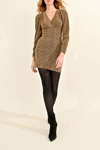 Robe fourreau - Marron