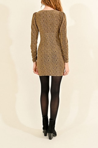 Robe fourreau - Marron