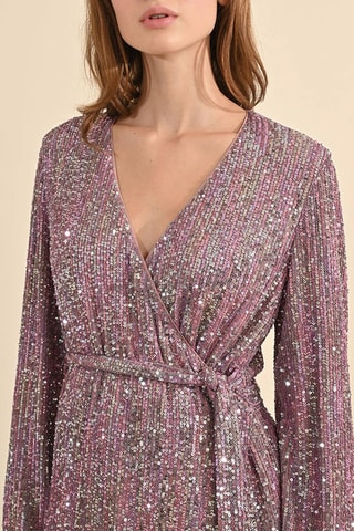 Robe portefeuille - Lilas