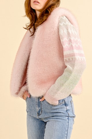 Gilet sans manches - Rose