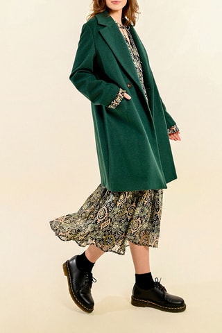 Manteau en laine - Vert foncé