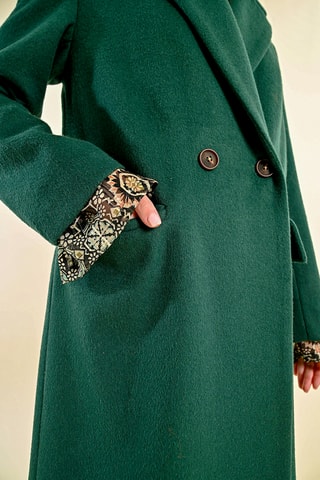 Manteau en laine - Vert foncé