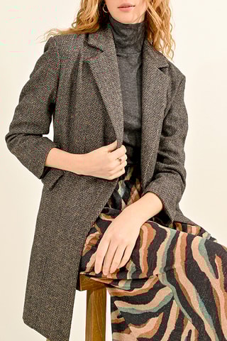 Manteau en laine - Gris