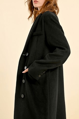 Manteau en laine - Noir