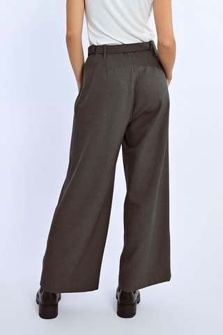 Pantalon wide legs - Gris