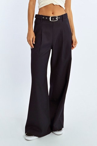 Pantalon wide legs - Bleu marine