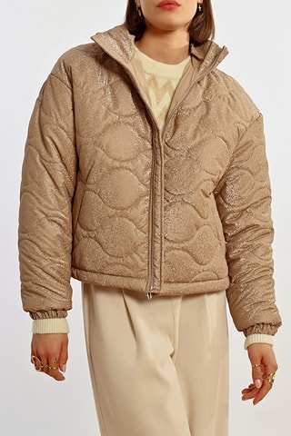 Gewatteerde Jas - Beige