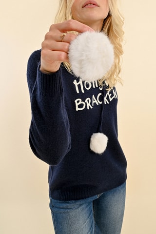 Pull à capuche - Bleu marine