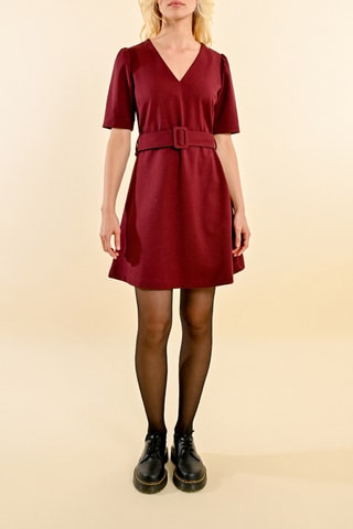 Robe droite - Bordeaux
