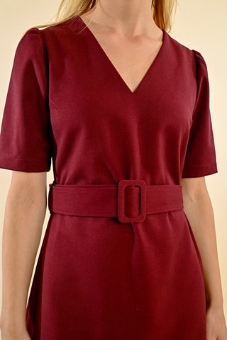 Robe droite - Bordeaux