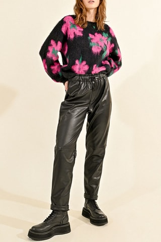 Pantalon taille haute - Noir