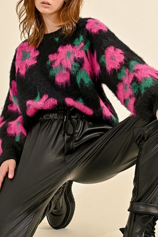 Pantalon taille haute - Noir