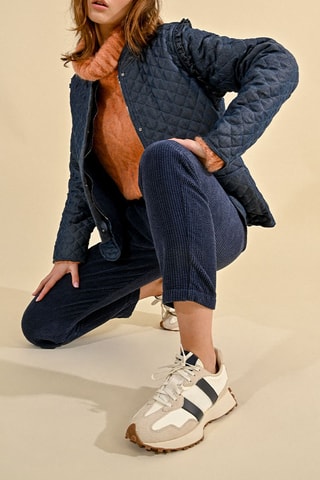 Pantalon taille haute - Bleu marine