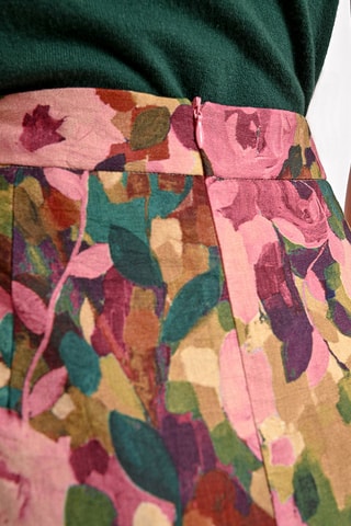 Jupe droite taille haute - Rose