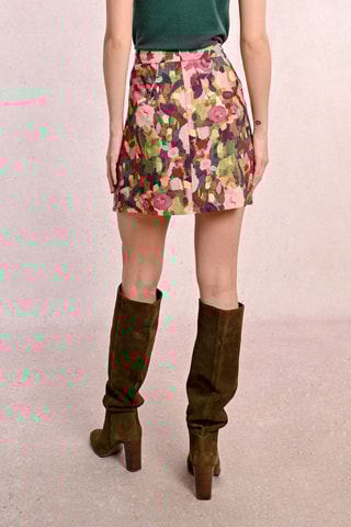 Jupe droite taille haute - Rose