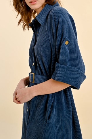 Robe chemise - Bleu marine