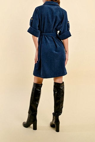Robe chemise - Bleu marine