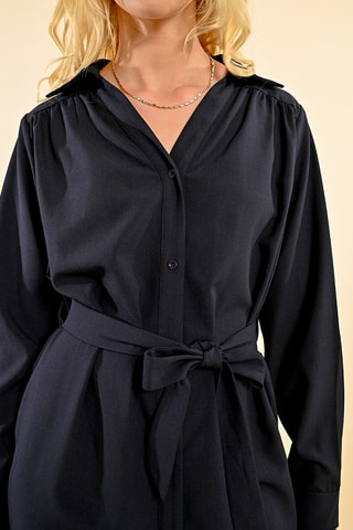 Robe chemise - Bleu marine