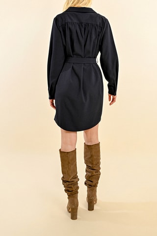 Robe chemise - Bleu marine