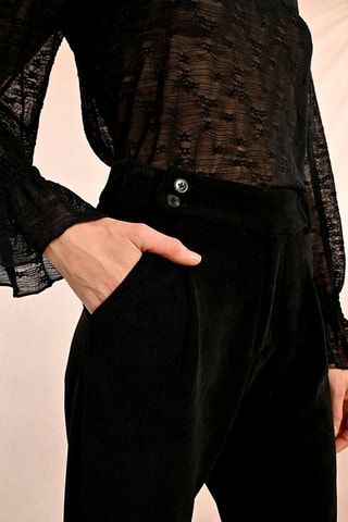 Pantalon taille haute - Noir