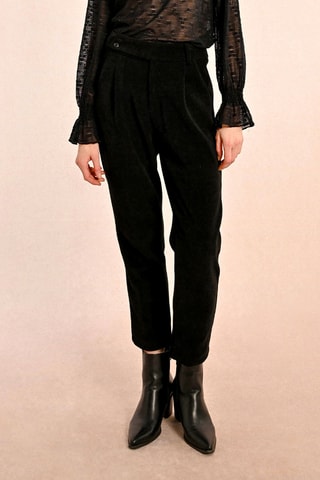 Pantalon taille haute - Noir