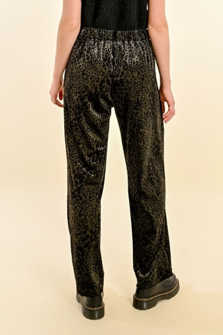 Pantalon taille haute - Kaki