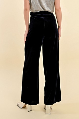 Pantalon palazzo - Bleu marine