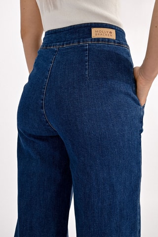 Jeans wide legs - Donkerblauw