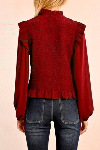 Top - Bordeauxrood