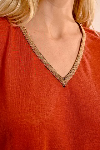 T-shirt - Steenrood