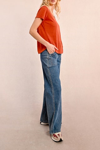 T-shirt - Steenrood