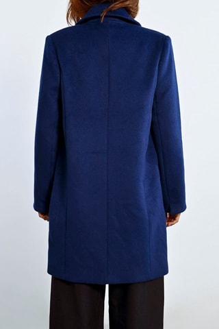 Wollen Jas - Marineblauw