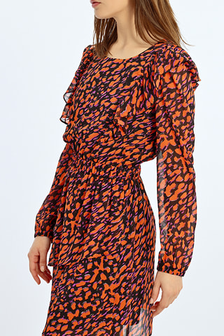Robe patineuse - Orange