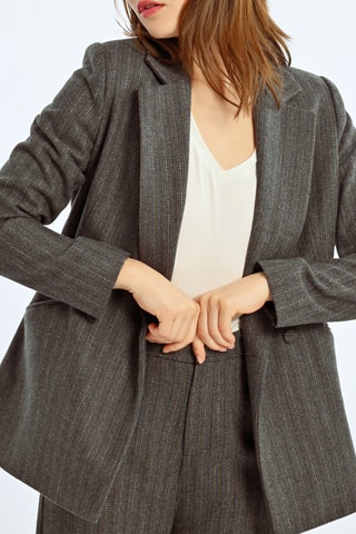 Wollen Blazer Grijs