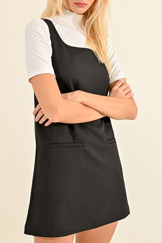 Robe-salopette - Noir
