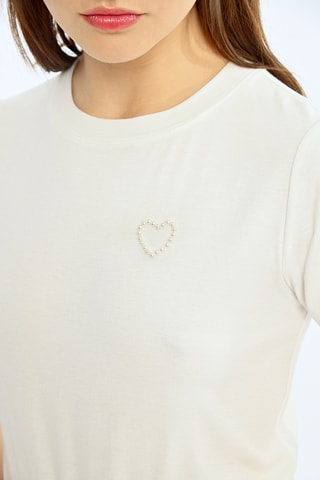 T-shirt - Blanc cassé
