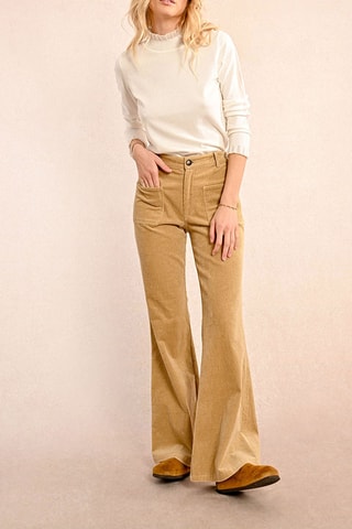 Pantalon flare - Beige