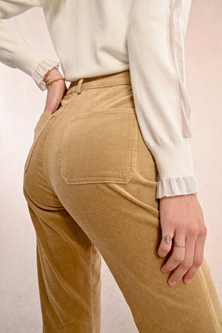 Pantalon flare - Beige