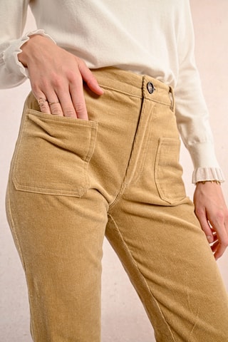 Pantalon flare - Beige