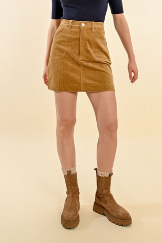 Jupe droite - Beige