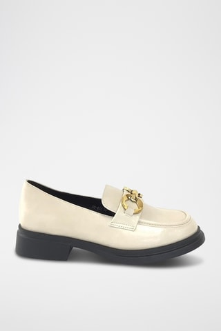 Mocassins de salto - Bege