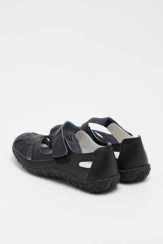 Sandálias em couro Preto