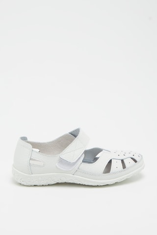 Sandálias em couro Branco