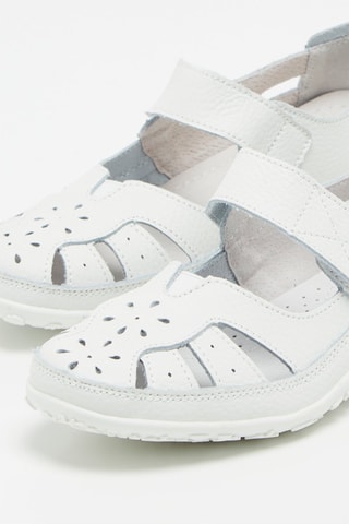 Sandálias em couro Branco