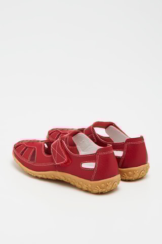 Sandálias em couro Vermelho